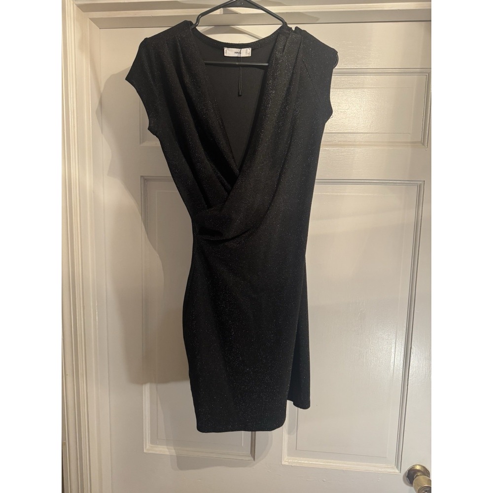 Mango Evening Glittery Dress Body Con Size 4